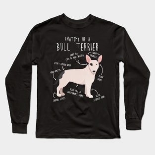 Bull Terrier Dog Anatomy Long Sleeve T-Shirt